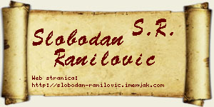 Slobodan Ranilović vizit kartica